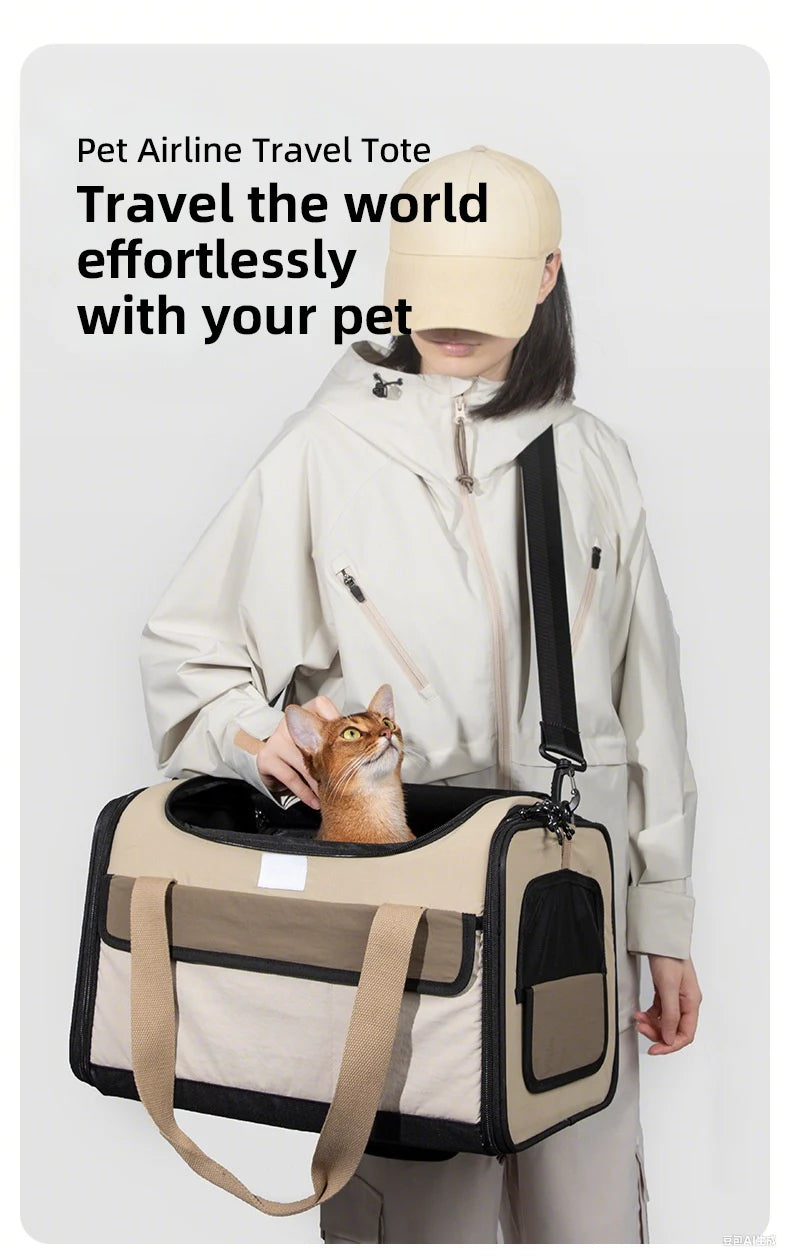 Soft-sided pet carrier